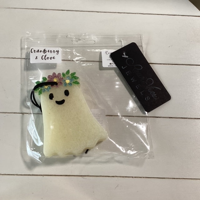Ghost with Floral Crown | Cranberry Clove Scent