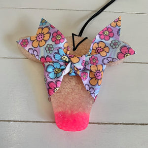 Cowhead Smiley Flower RIbbon  | Lush Blush Scent