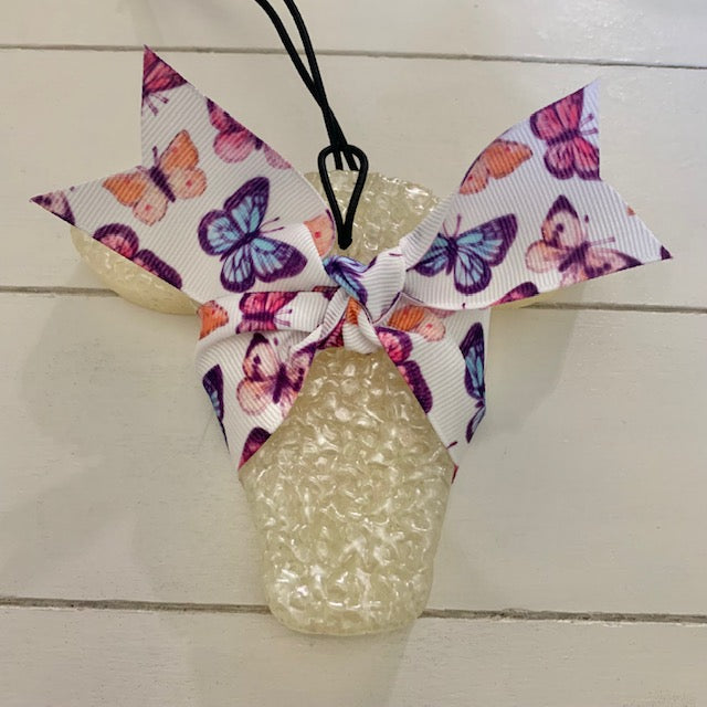 Cowhead with Butterfly RIbbon | Cafe Latte Scent