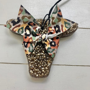 Cow head with Leopard RIbbon | RETIRED Scent Farmhouse