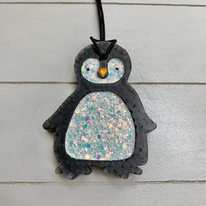 Penguin with Glitter | Peppermint Swirl Scent