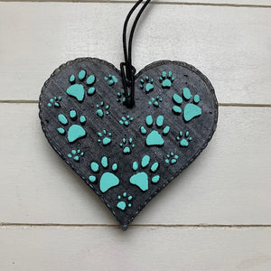 Paw Print Heart | Wild Cherry Almond Scent