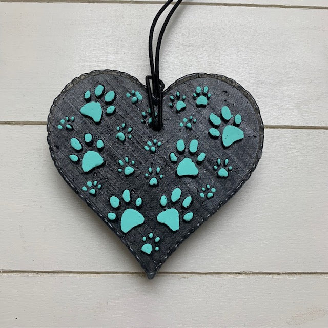 Paw Print Heart | Wild Cherry Almond Scent