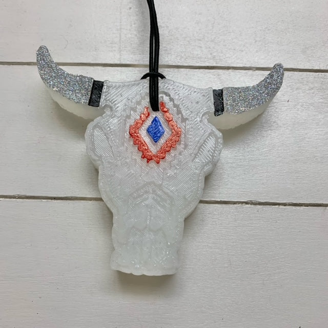 Aztec Bull Skull | Mahogany Teakwood Scent