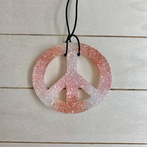 Peace Sign Car Freshie | Fall Colors | Monkey Farts Scent