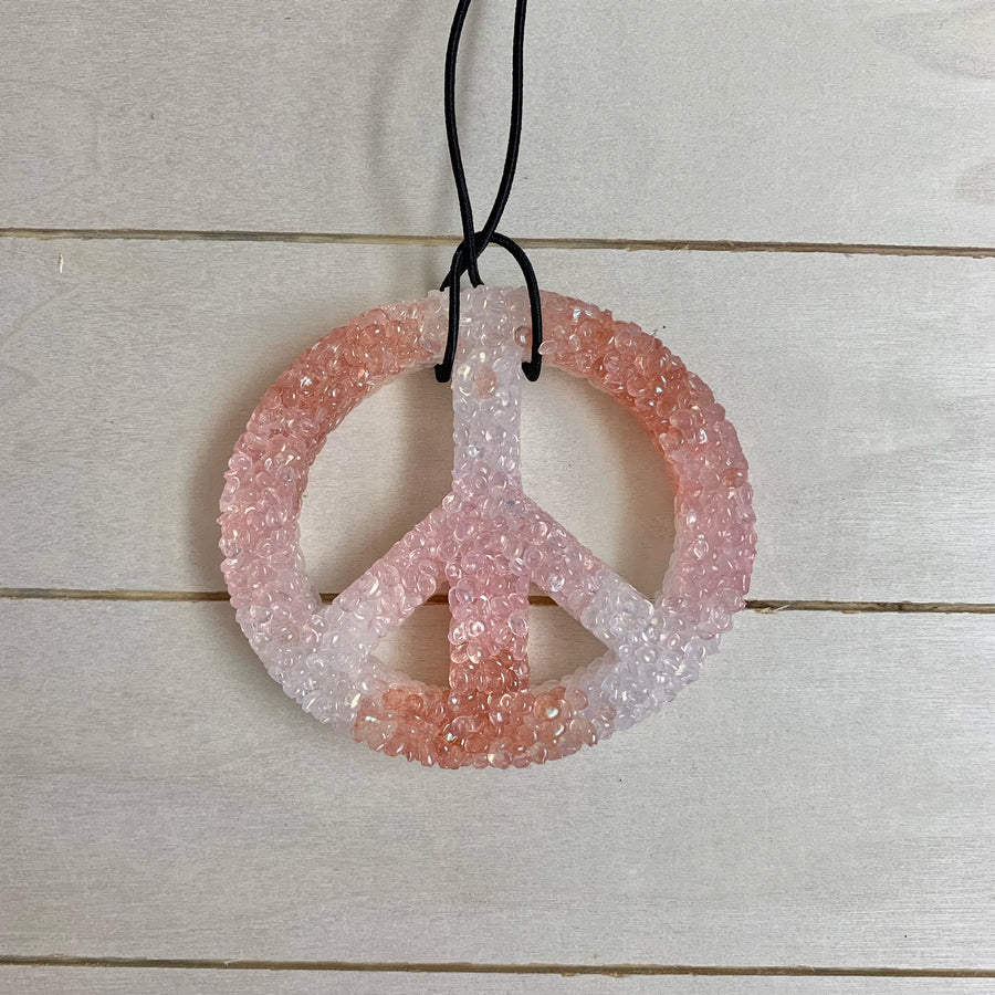 Peace Sign Car Freshie | Fall Colors | Monkey Farts Scent