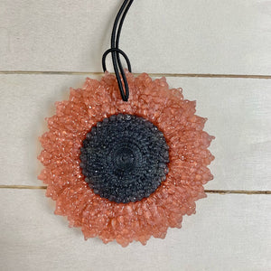 Sunflower Car Freshie | Copper Petals | Volcano Scent