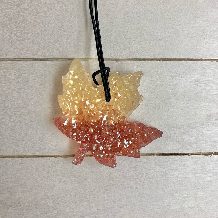 Fall Leaf Car Freshie | Yellow, Gold, Brown | Autumn Scent