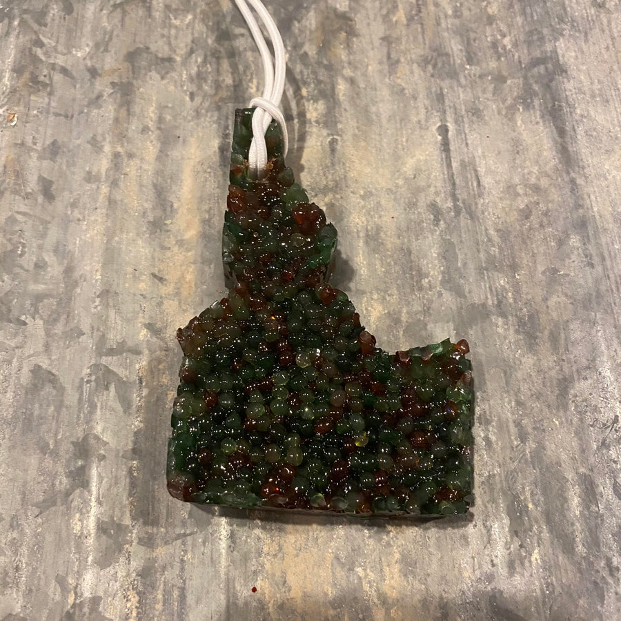 Idaho Car Freshie | Camouglage Pattern | Mahogany Teakwood Scent