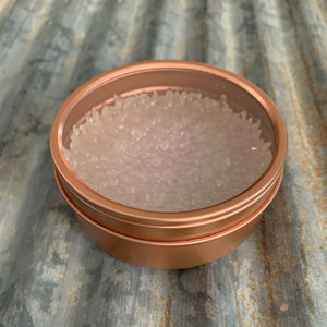 Car Candle Air Freshener | Rose Gold Tin & Clear Beads | Abercrombie Fierce Scent