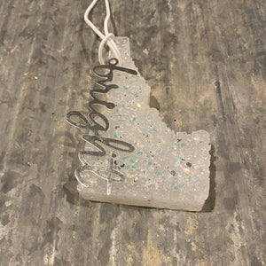 Idaho Freshie | Clear With Glitter And Bright Sign | Butt Naked Scent