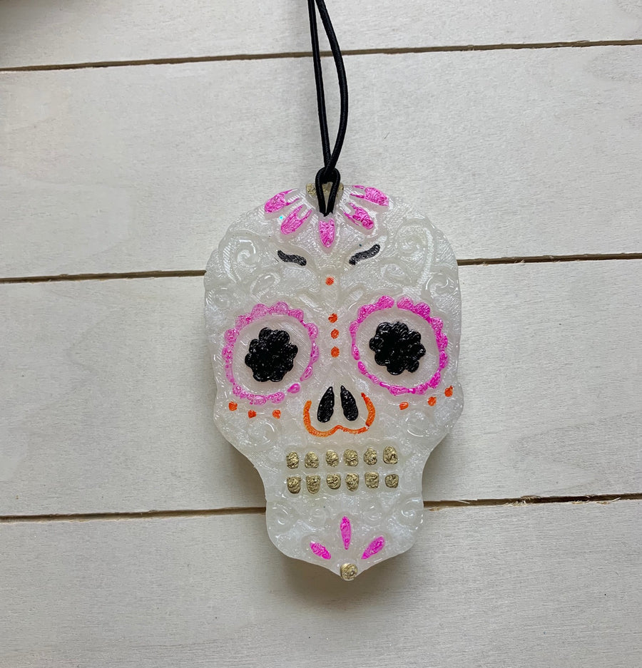 Floral Sugar Skull Custom Freshie | Create Your Own Freshie