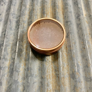 Car Candle Air Freshener | Rose Gold Tin & Clear Beads | Butt Naked Scent