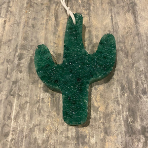 Large Cactus Freshie | Green | Christmas Cactus Scent