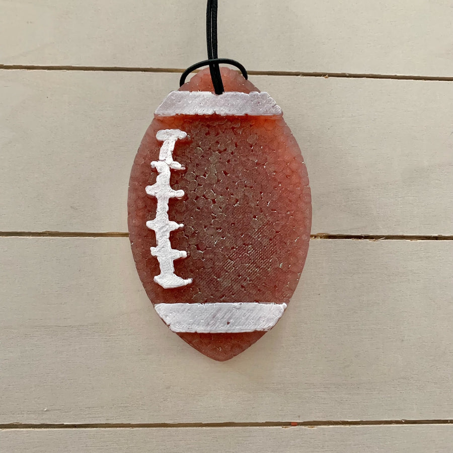 Football Car Freshie | Leather Scent