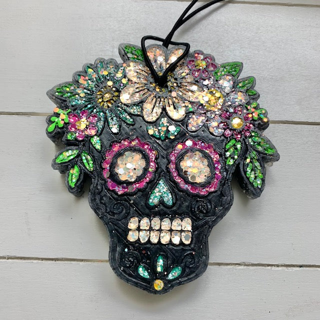 Sugar Skull | Multicolor Sparkle | Buffalo Plaid Scent