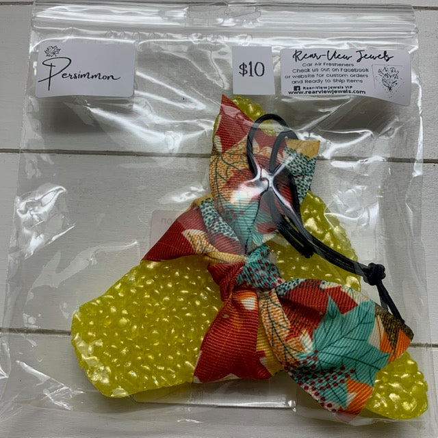 Cow head leaf Ribbon | Yellow | Persimmon Scent
