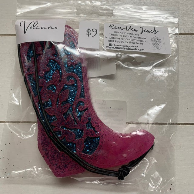 Cowgirl Boot | Fushia/Navy Sparkle | Volcano Scent