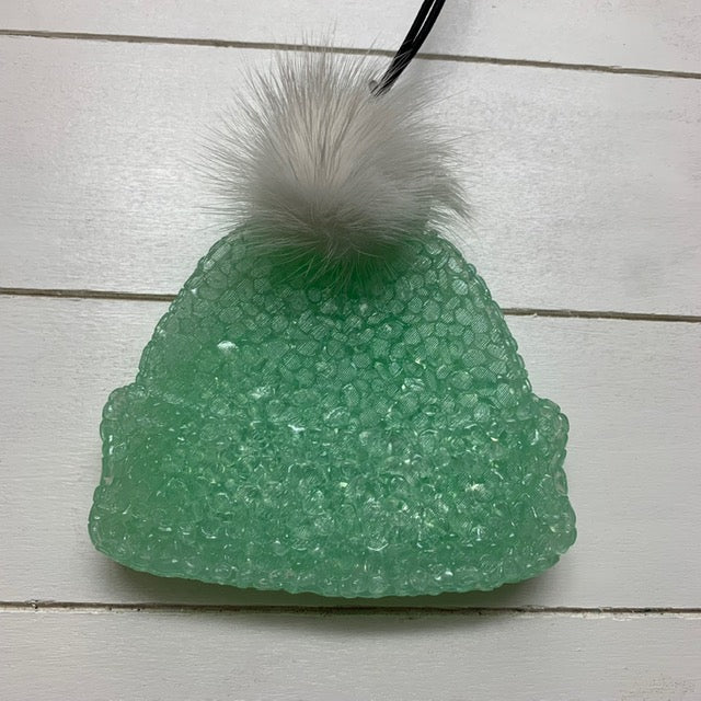 Beanie |Mint/White Pom Pom|Balsam Scent