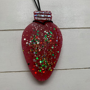 Christmas Bulb |Red Sparkle| Gingerbread House Scent
