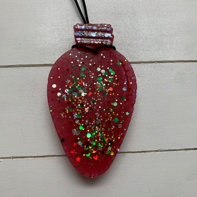 Christmas Bulb |Red Sparkle| Gingerbread House Scent