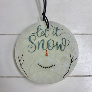 Snowman Circle White Opal | Black Raspberry Vanilla Scent