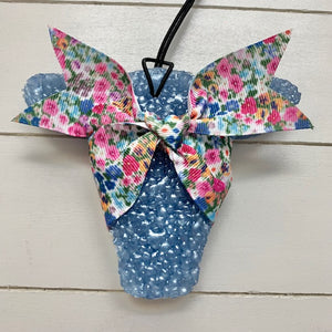 Floral Ribbon Cow Head | Tropical Cowboy Scent