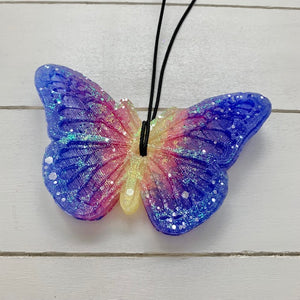 Multicolor Butterfly with Sparkles | Black Raspberry Vanilla Scent