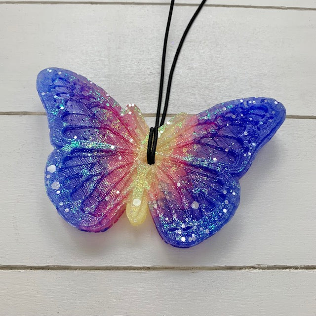 Multicolor Butterfly with Sparkles | Black Raspberry Vanilla Scent