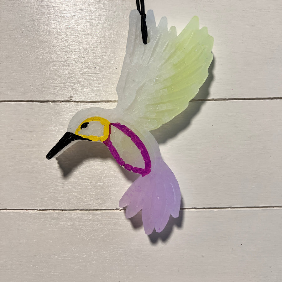 Hummingbird | White, Yellow, & Lavender Detailed | Cactus Blossom Scent