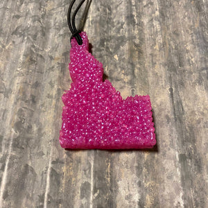 Idaho Car Freshie | Flirty Pink With A Blue Shimmer | Lush Blush Scent
