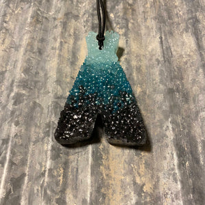 Teepee Car Freshi | Turquoise to Black | Jamaican Scent
