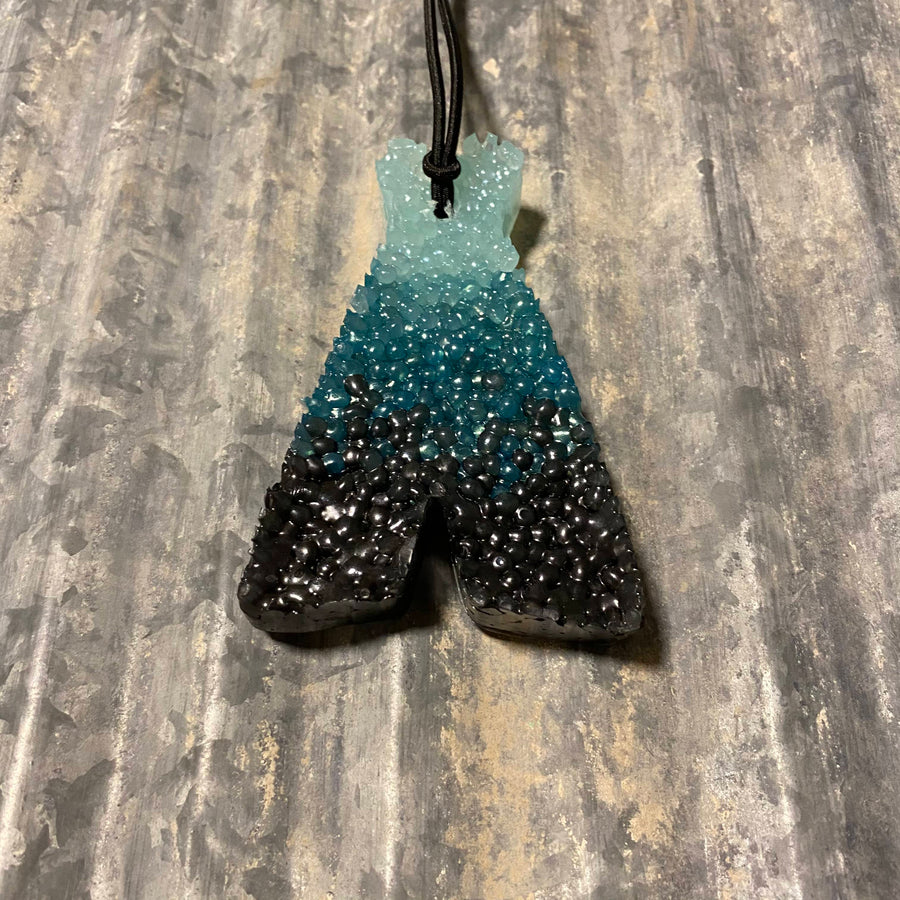 Teepee Car Freshi | Turquoise to Black | Jamaican Scent