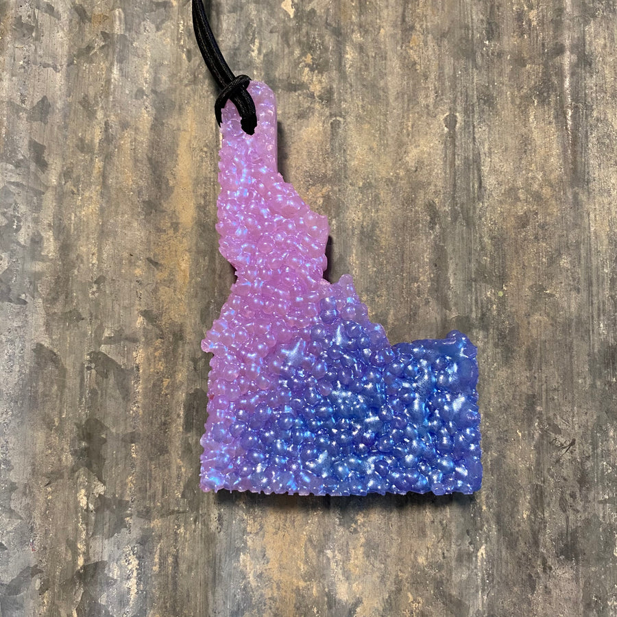 Idaho Car Freshie | Lavender to Dusty Purple Ombre | Coconut Scent