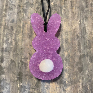 Bunny Car Freshie | Lavender Colors With White Tail | Lush Blush Scent