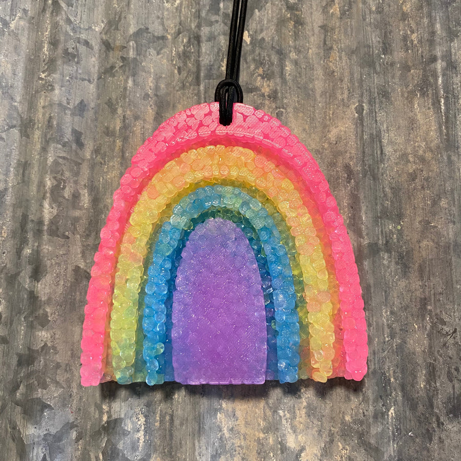 Rainbow Car Freshie | Rainbow Colors | Butt Naked Scent