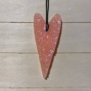 Long Heart Car Freshie | Peach Color | Peachy O Scent