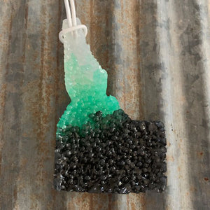 Idaho Car Freshie | White, Teal, & Black | Good Vibes Scent