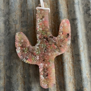 Large Cactus Car Freshie | Colorful Blend | Tropical Mix Scent