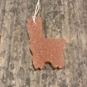 Llama Car Freshie | Mauve Color | Pina Colada Scent