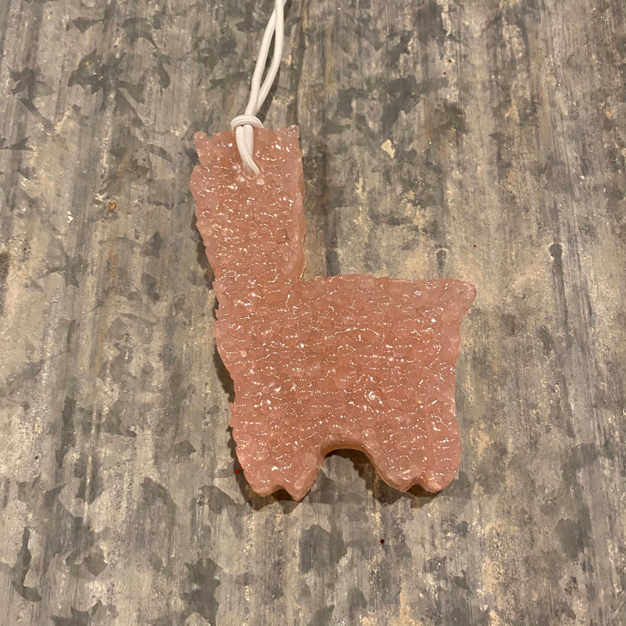 Llama Car Freshie | Mauve Color | Pina Colada Scent