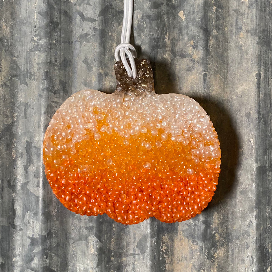 Pumpkin Car Freshie | White to Orange Ombre | Fall Festival Scent