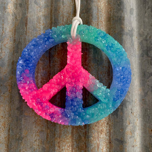 Peace Sign Car Freshie | Tie Dye | Good Vibes Scent