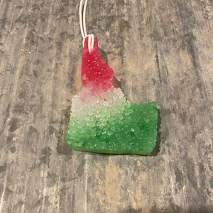 Idaho Freshie | Red White And Green Ombre | Gingerbread House Scent