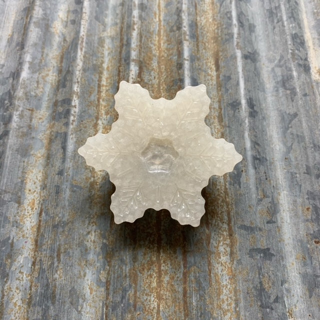 Single Car Vent Clip | Clip-On Car Air Vent Freshener | Pearl Snowflake For Horizonal or Vertical Vents | Coconut Lime Verbena Scent