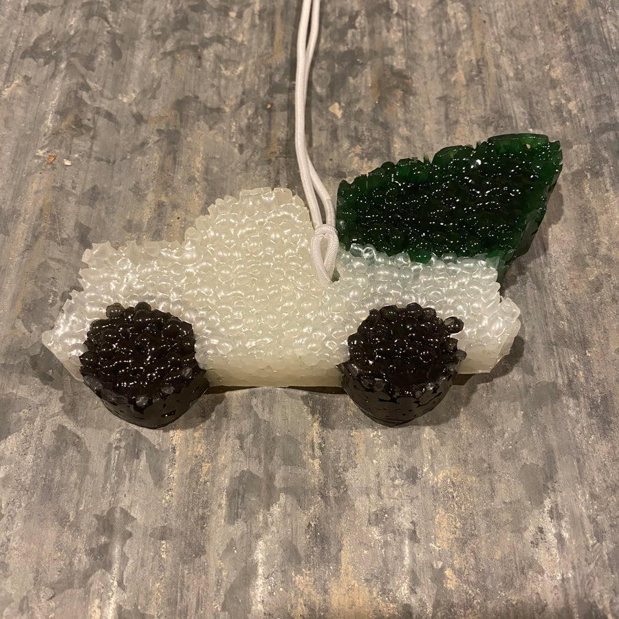 Christmas Tree Truck Freshie | White With Green Tree | Tropical Cowboy Scent