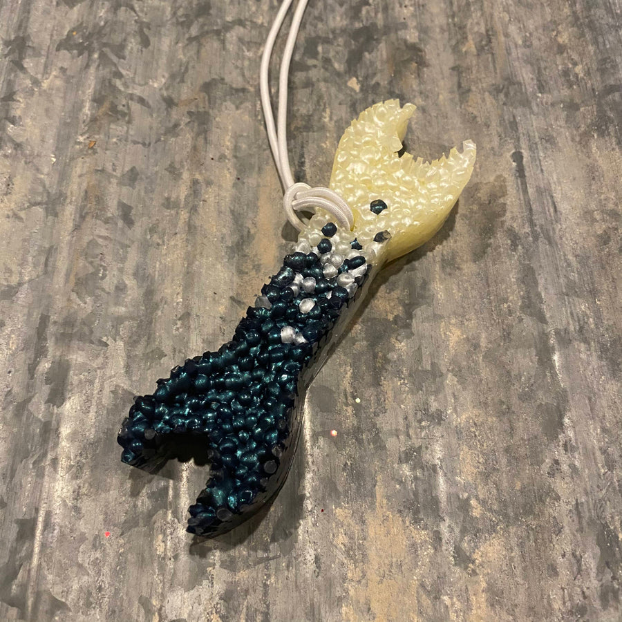 Wrench Car Freshie | White to Navy Ombre | Volcano Scent