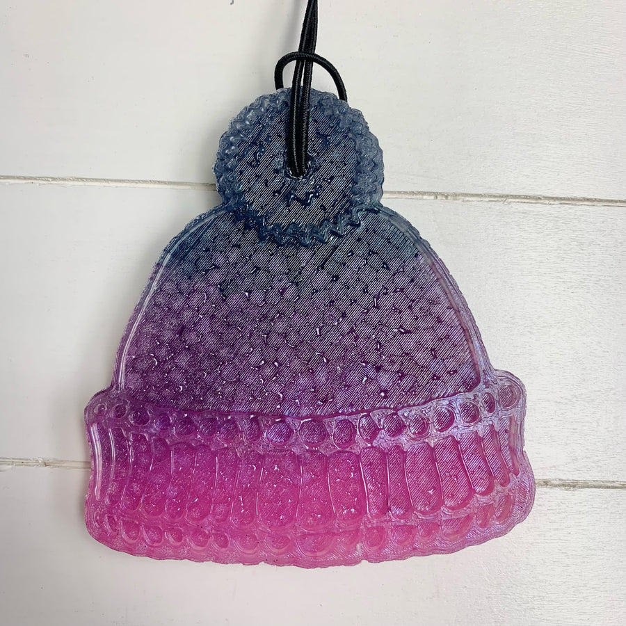 Lovespell Scent Beanie Pink Purple Navy Ombre