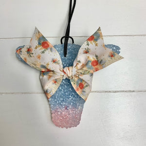 Fall Festival Scent Floral Ribbon Cow