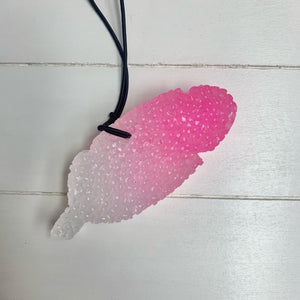Rosemary Mint Scent Feather Pink/Clear Ombre